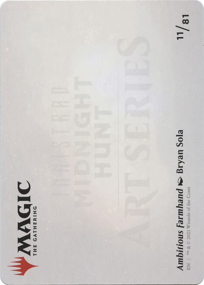 Ambitious Farmhand // Ambitious Farmhand (AMID-011) - Midnight Hunt Art Series (Borderless) Foil