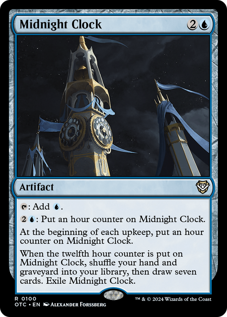Midnight Clock⁣ - Commander: Outlaws of Thunder Junction⁣ (Rare)⁣ [100]