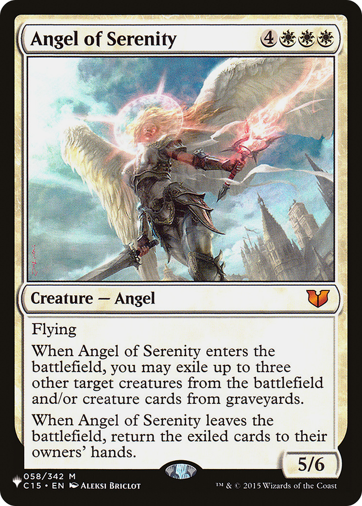 Angel of Serenity (C15) (LIST-C15-58) - The List