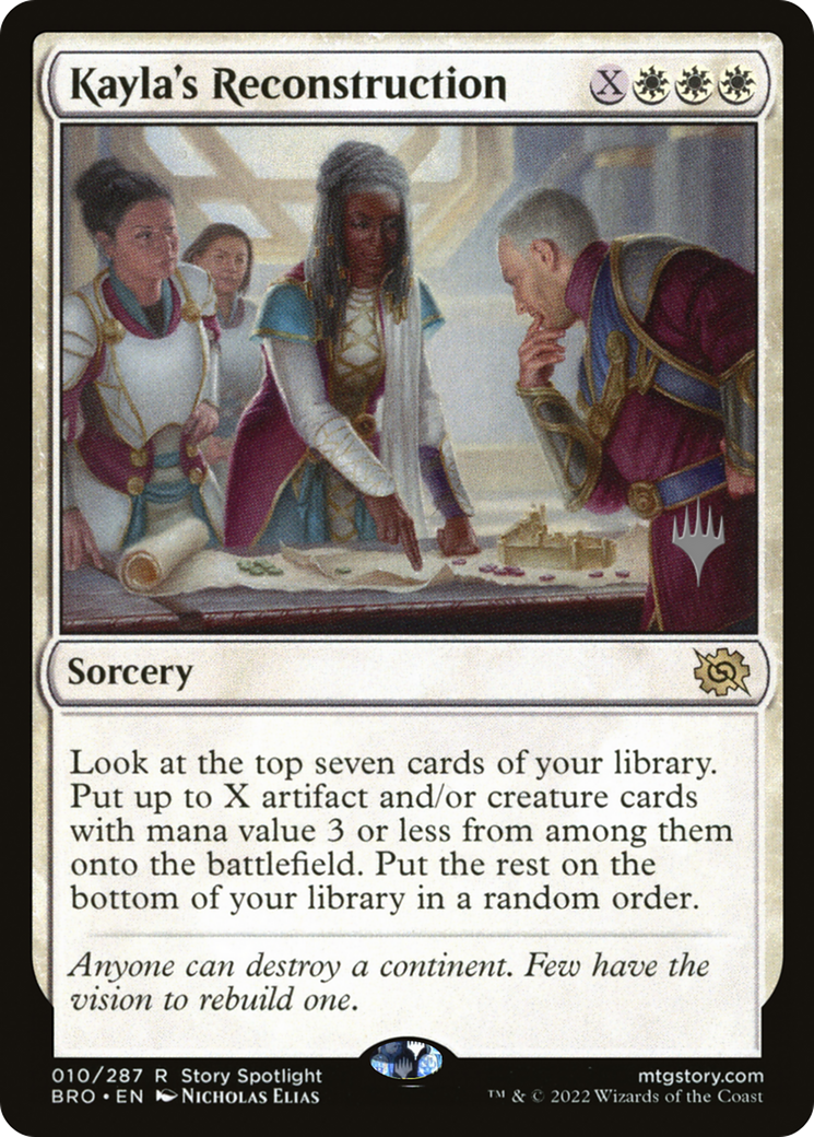 Kayla's Reconstruction (PPBRO-10P) - The Brothers' War Promos