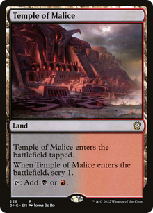 Temple of Malice⁣ - Commander: Dominaria United⁣ (Rare)⁣ [236]