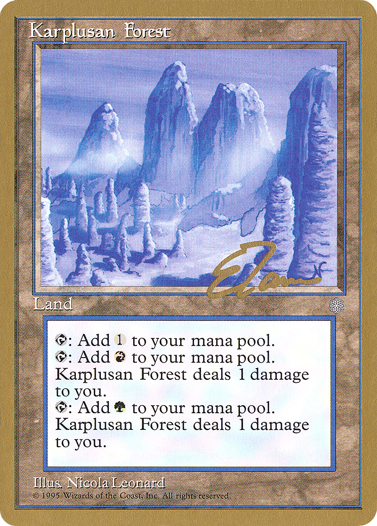 Karplusan Forest - 1996 Eric Tam (ICE) (WCD-ET356) - Pro Tour Collector Set