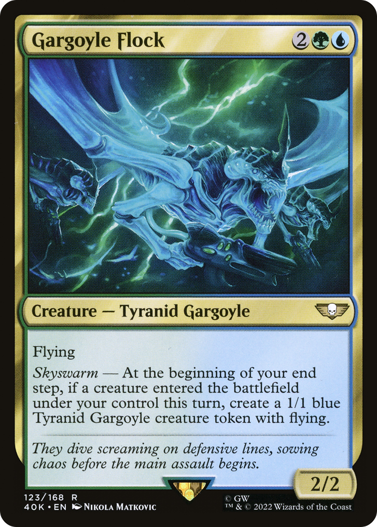 Gargoyle Flock⁣ - Universes Beyond: Warhammer 40,000⁣ (Rare)⁣ [123]