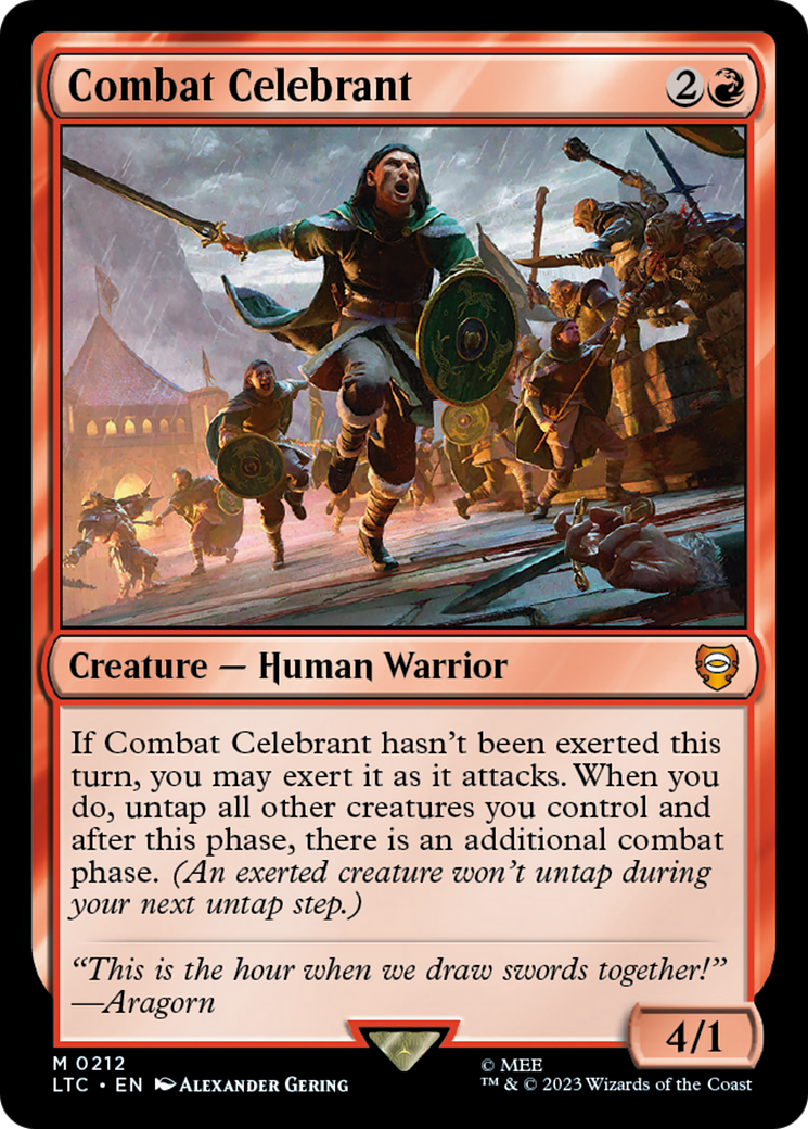 Combat Celebrant⁣ - Commander: The Lord of the Rings: Tales of Middle-earth⁣ (Mythic)⁣ [212]