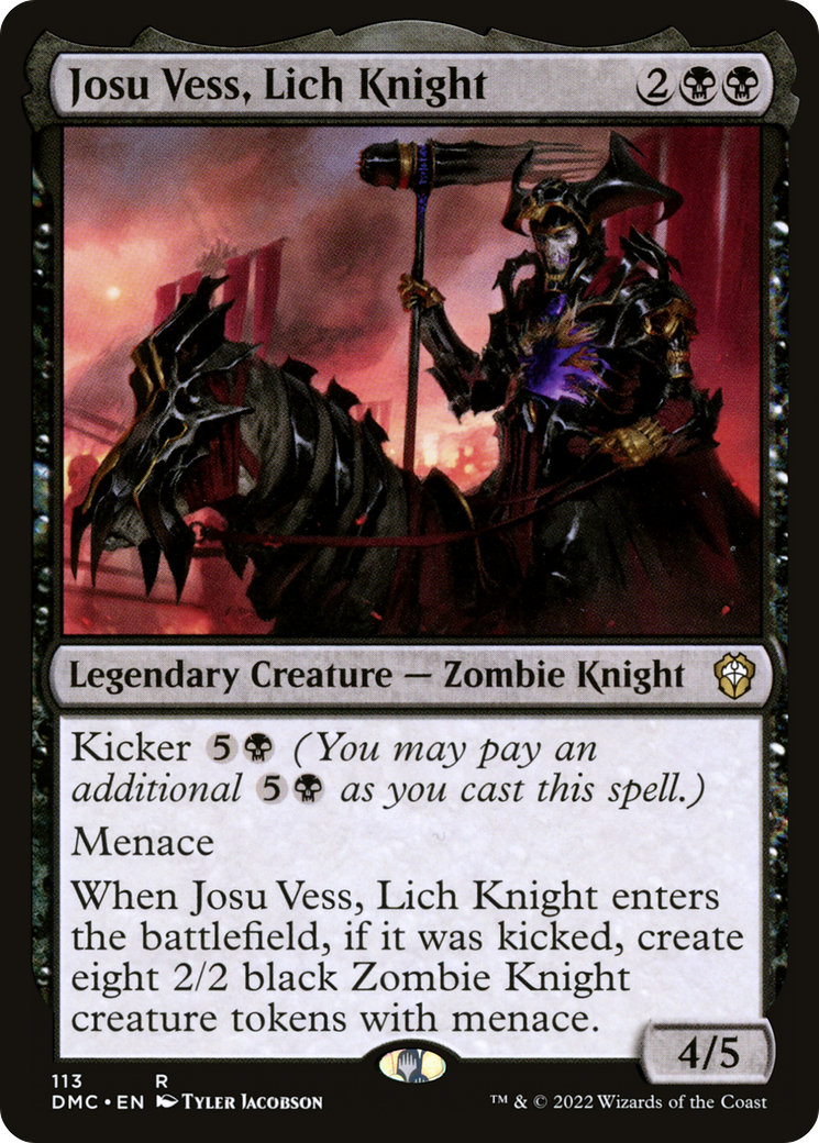 Josu Vess, Lich Knight⁣ - Commander: Dominaria United⁣ (Rare)⁣ [113]