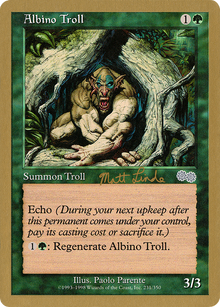 Albino Troll - 1999 Matt Linde (USG) (WCD-) - World Championship Decks 1999