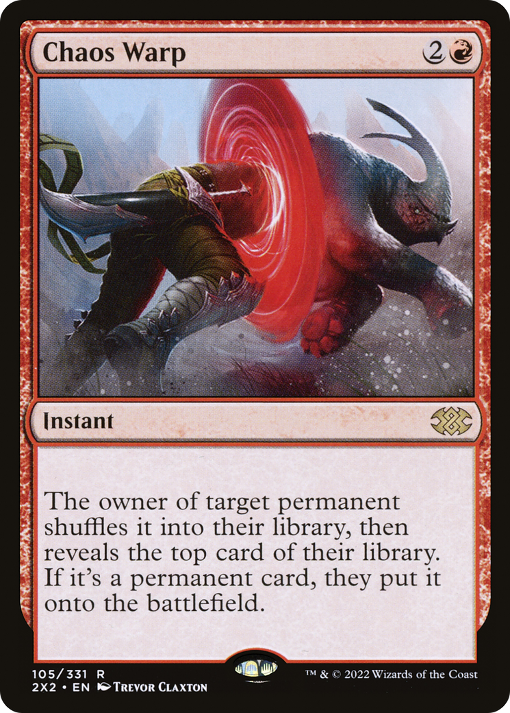 Chaos Warp (2X2-105) - Double Masters 2022 Foil