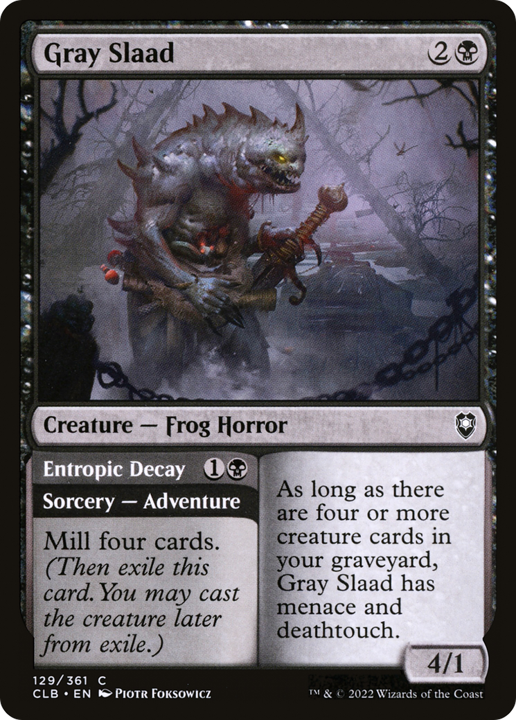 Gray Slaad (CLB-129) - Commander Legends: Battle for Baldur's Gate Foil