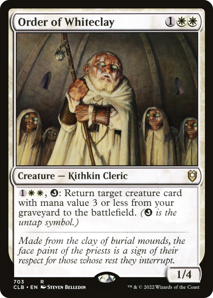 Order of Whiteclay⁣ - Commander Legends: Battle for Baldur's Gate: Extras⁣ (Rare)⁣ [703]