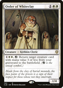 Order of Whiteclay⁣ - Commander Legends: Battle for Baldur's Gate: Extras⁣ (Rare)⁣ [703]