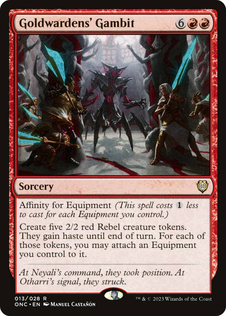 Goldwardens' Gambit⁣ - Commander: Phyrexia: All Will Be One⁣ (Rare)⁣ [13]