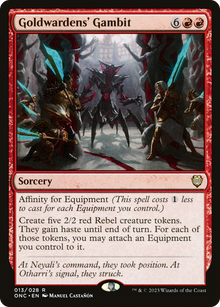 Goldwardens' Gambit⁣ - Commander: Phyrexia: All Will Be One⁣ (Rare)⁣ [13]