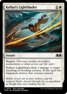 Kellan's Lightblades (WOE-018) - Wilds of Eldraine Foil