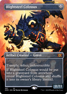 Blightsteel Colossus (Borderless) (2XM-357) - Double Masters (Borderless) Foil