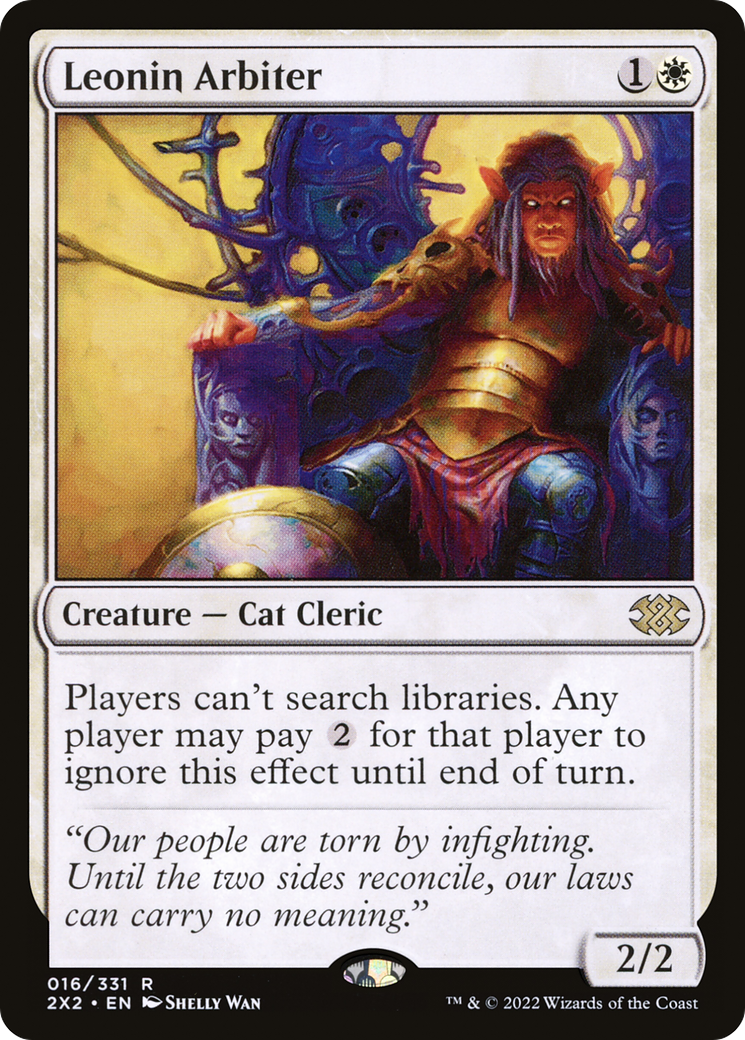 Leonin Arbiter⁣ - Double Masters 2022⁣ (Rare)⁣ [16]