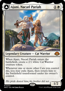 Ajani, Nacatl Pariah // Ajani, Nacatl Avenger⁣ - Modern Horizons 3⁣ (Mythic)⁣ [237]