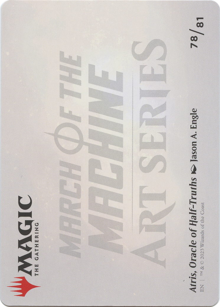 Atris, Oracle of Half-Truths // Atris, Oracle of Half-Truths (AMOM-078) - March of the Machine Art Series (Borderless)