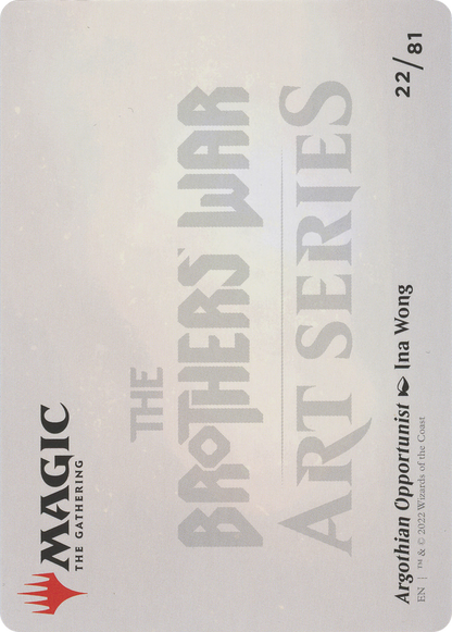 Argothian Opportunist // Argothian Opportunist (ABRO-022) - The Brothers' War Art Series (Borderless)