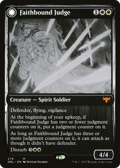 Faithbound Judge (DBL-279) - Innistrad: Double Feature: (Double Faced Transform) Foil