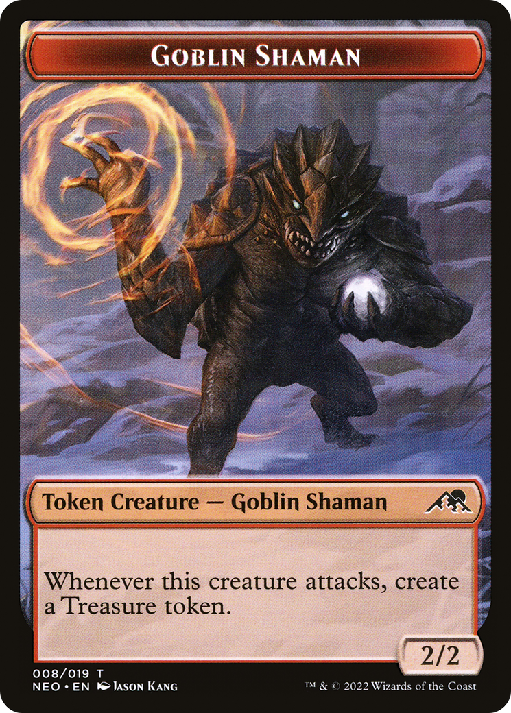 Goblin Shaman Token (NEO-008) - Kamigawa: Neon Dynasty Tokens Foil