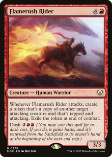 Flamerush Rider⁣ - Commander: March of the Machine⁣ (Rare)⁣ [279]