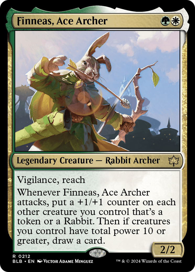 Finneas, Ace Archer⁣ - Bloomburrow⁣ (Rare)⁣ [212]