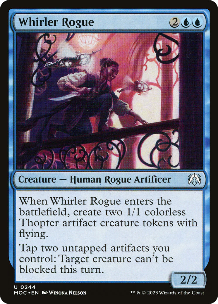 Whirler Rogue⁣ - Commander: March of the Machine⁣ (Uncommon)⁣ [244]