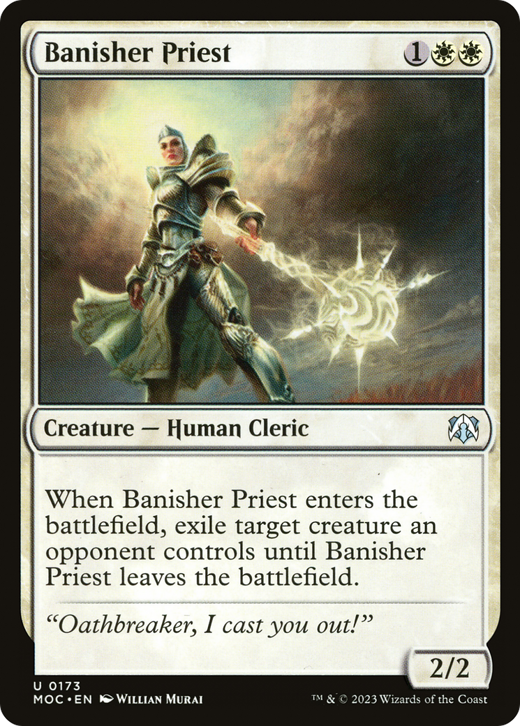 Banisher Priest⁣ - Commander: March of the Machine⁣ (Uncommon)⁣ [173]