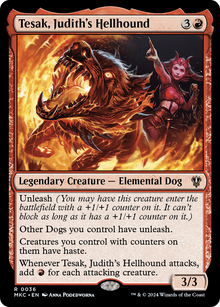 Tesak, Judith's Hellhound⁣ - Commander: Murders at Karlov Manor⁣ (Rare)⁣ [36]