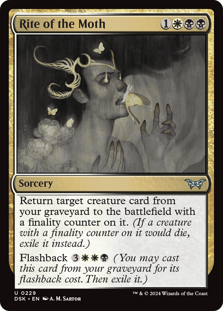 Rite of the Moth⁣ - Duskmourn: House of Horror⁣ (Uncommon)⁣ [229]