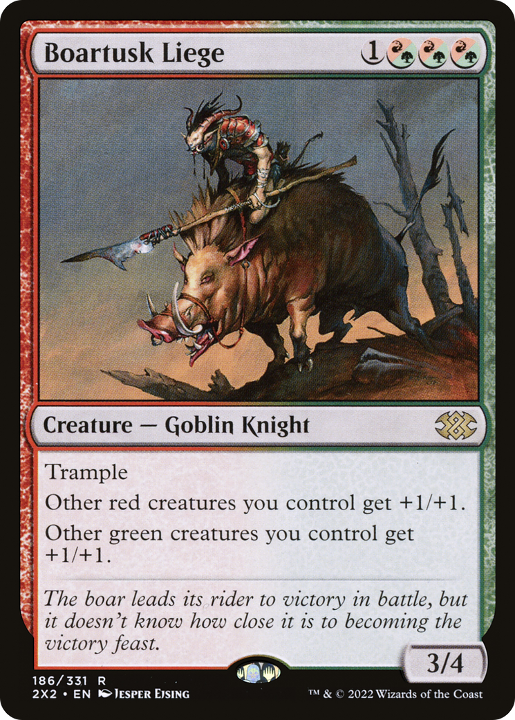 Boartusk Liege⁣ - Double Masters 2022⁣ (Rare)⁣ [186]