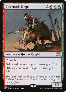 Boartusk Liege⁣ - Double Masters 2022⁣ (Rare)⁣ [186]