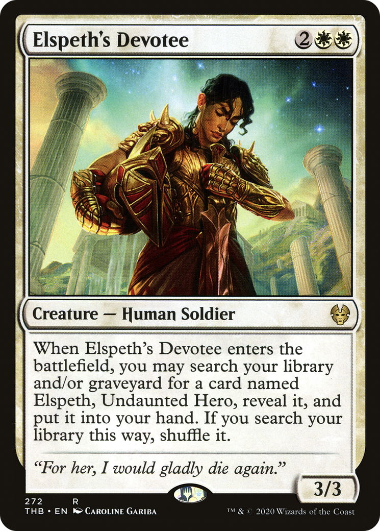 Elspeth's Devotee⁣ - Theros Beyond Death: Extras⁣ (Rare)⁣ [272]