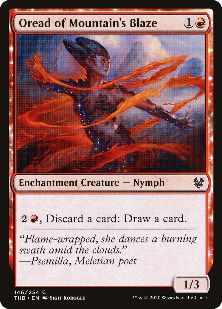 Oread of Mountain's Blaze⁣ - Theros Beyond Death⁣ (Common)⁣ [146]