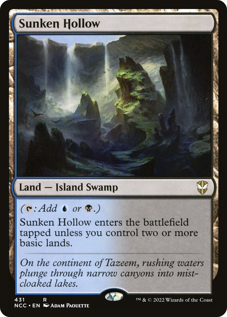 Sunken Hollow⁣ - Commander: Streets of New Capenna⁣ (Rare)⁣ [431]