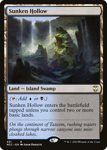Sunken Hollow⁣ - Commander: Streets of New Capenna⁣ (Rare)⁣ [431]