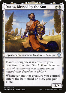 Daxos, Blessed by the Sun (THB-009) - Theros Beyond Death: (enchantment) Foil