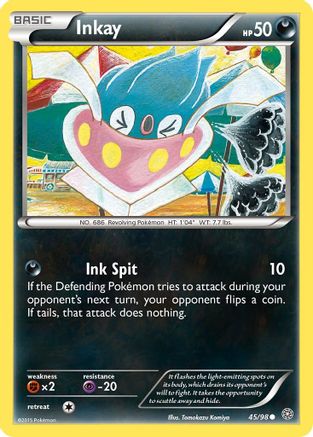 Inkay 045/98  - Reverse Holofoil XY  Ancient Origins - Common