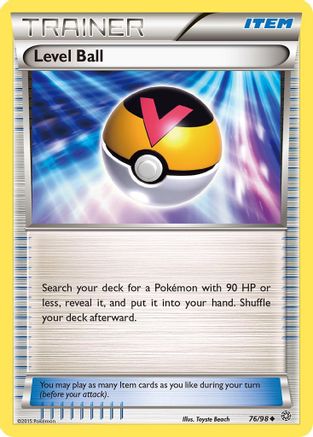Level Ball 076/98  XY  Ancient Origins - Uncommon