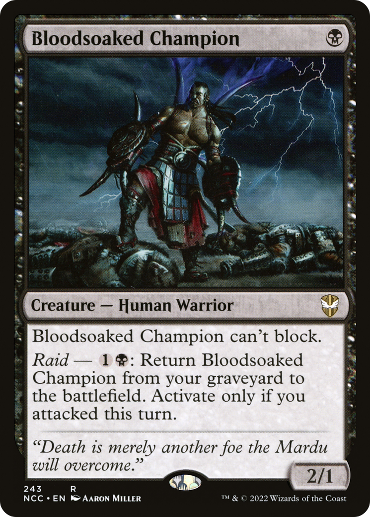 Bloodsoaked Champion⁣ - Commander: Streets of New Capenna⁣ (Rare)⁣ [243]