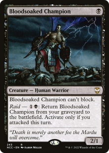 Bloodsoaked Champion⁣ - Commander: Streets of New Capenna⁣ (Rare)⁣ [243]
