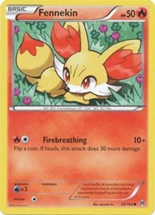Fennekin 025/162  - Reverse Holofoil XY  BREAKthrough - Common