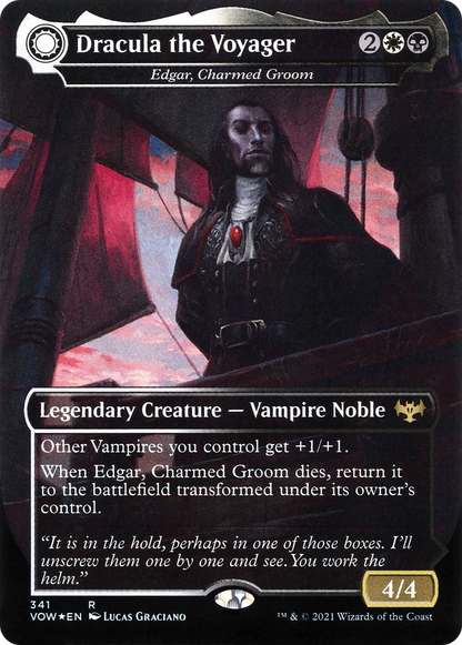 Dracula the Voyager - Edgar, Charmed Groom (VOW-341) - Innistrad: Crimson Vow: (Double Faced Transform) (Borderless)