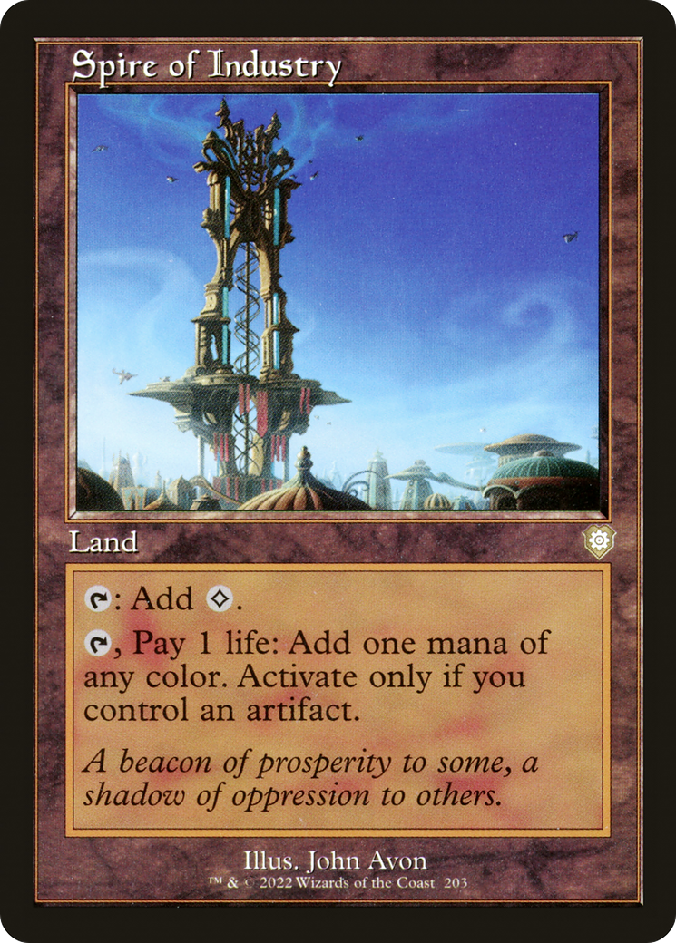 Spire of Industry⁣ - Commander: The Brothers' War⁣ (Rare)⁣ [203]