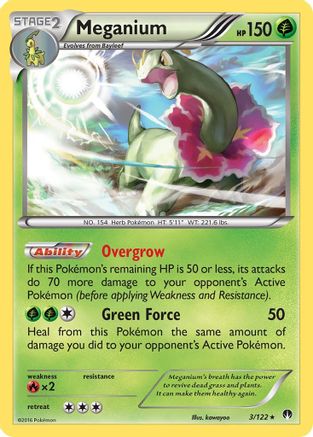 Meganium 003/122  - Holofoil XY  BREAKpoint - Holo Rare