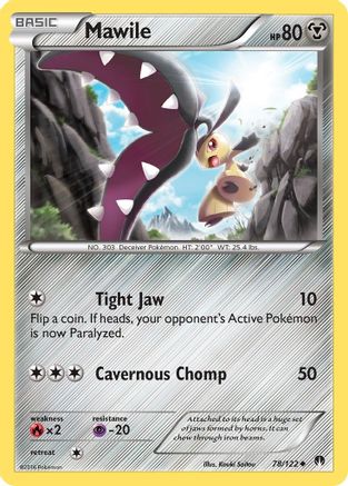 Mawile 078/122  - Reverse Holofoil XY  BREAKpoint - Uncommon