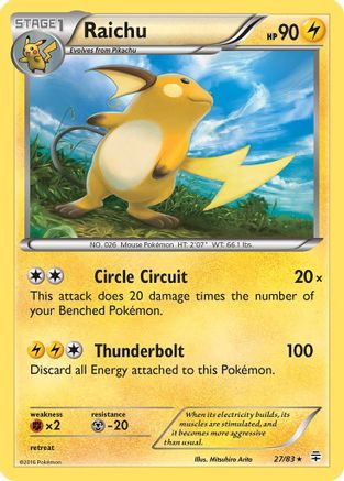 Raichu 027/83  - Holofoil Generations - Holo Rare
