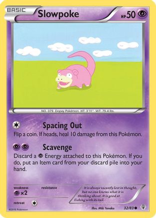 Slowpoke 032/83  - Reverse Holofoil Generations - Common