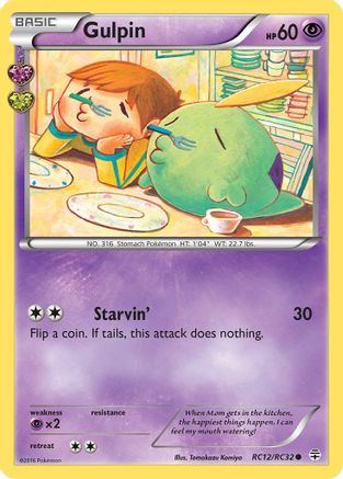 Gulpin RC12/RC32  Generations Radiant Collection - Common