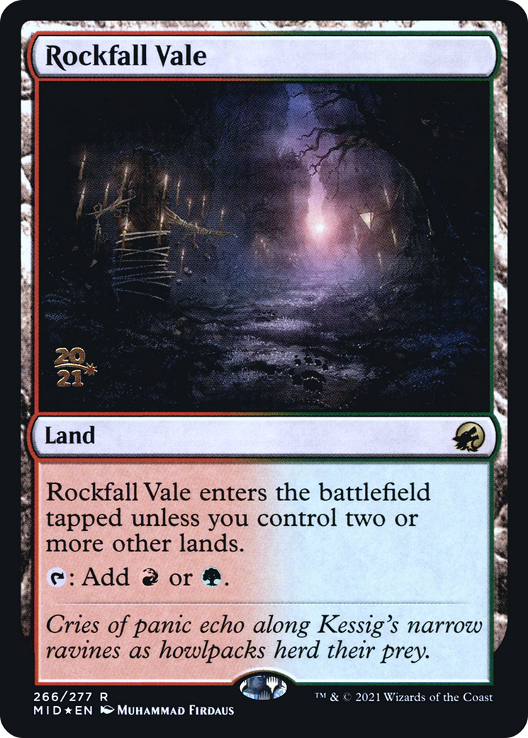 Rockfall Vale (PRE-266) - Innistrad: Midnight Hunt Promos Foil
